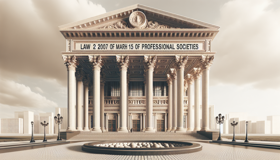 ley 2 2007 de 15 de marzo de sociedades profesionales
