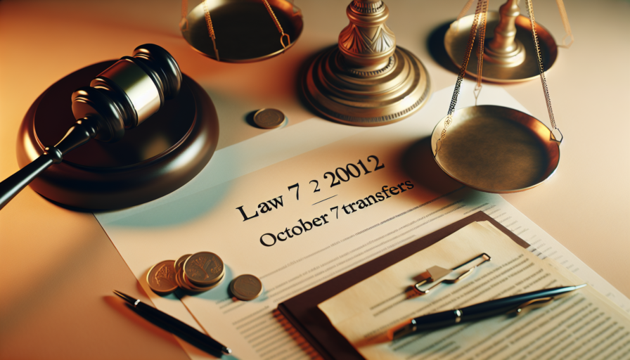 ley 7 2012 del 27 de octubre transferencias